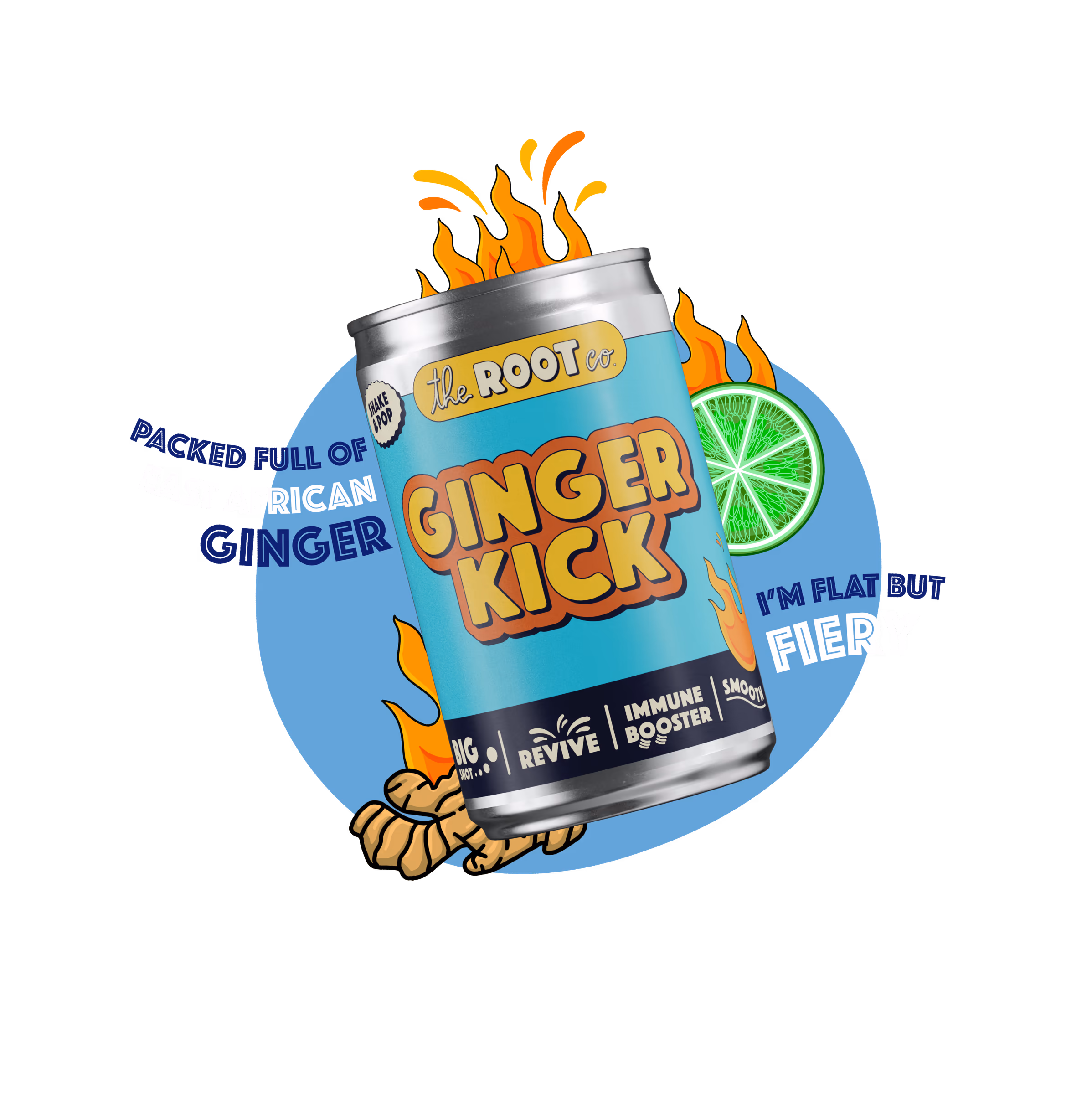 The Root Co. Ginger Kick illustration